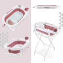 Moby-System Faltbare Babybadewanne mit Thermometer Altrosa Bild 2