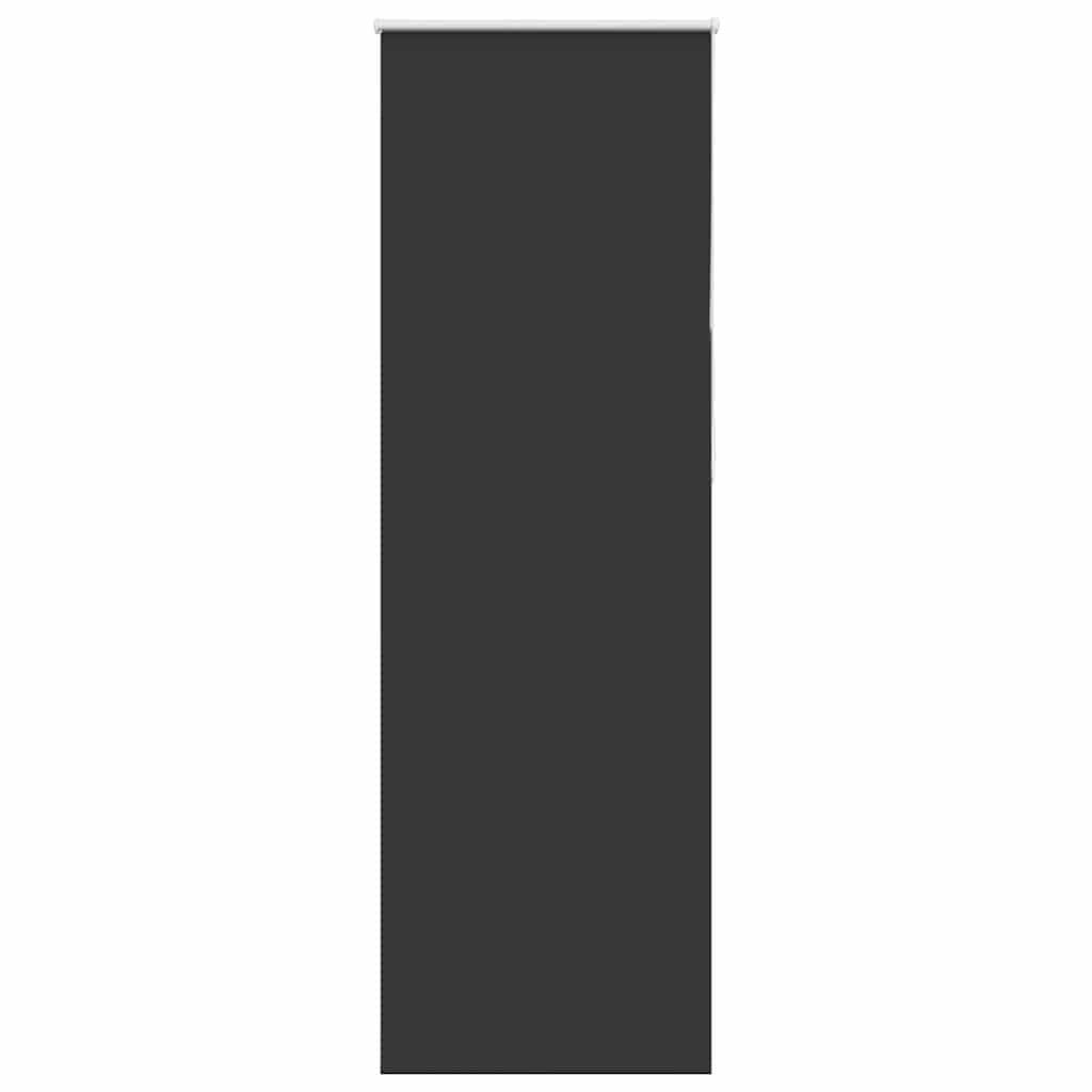 vidaXL Verdunkelungsrollo Schwarz Polyester 65x230 cm - Bild 2