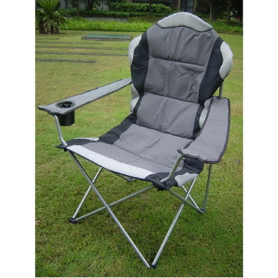 Jürgen Westerholt GmbH Campingstuhl Falt-Armlehnstuhl DELUXE Schwarz/Grau