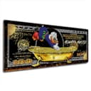 Artedinoi Leinwandbild Duck 100 Dollar Comic XL Wanddekoration Bild 2