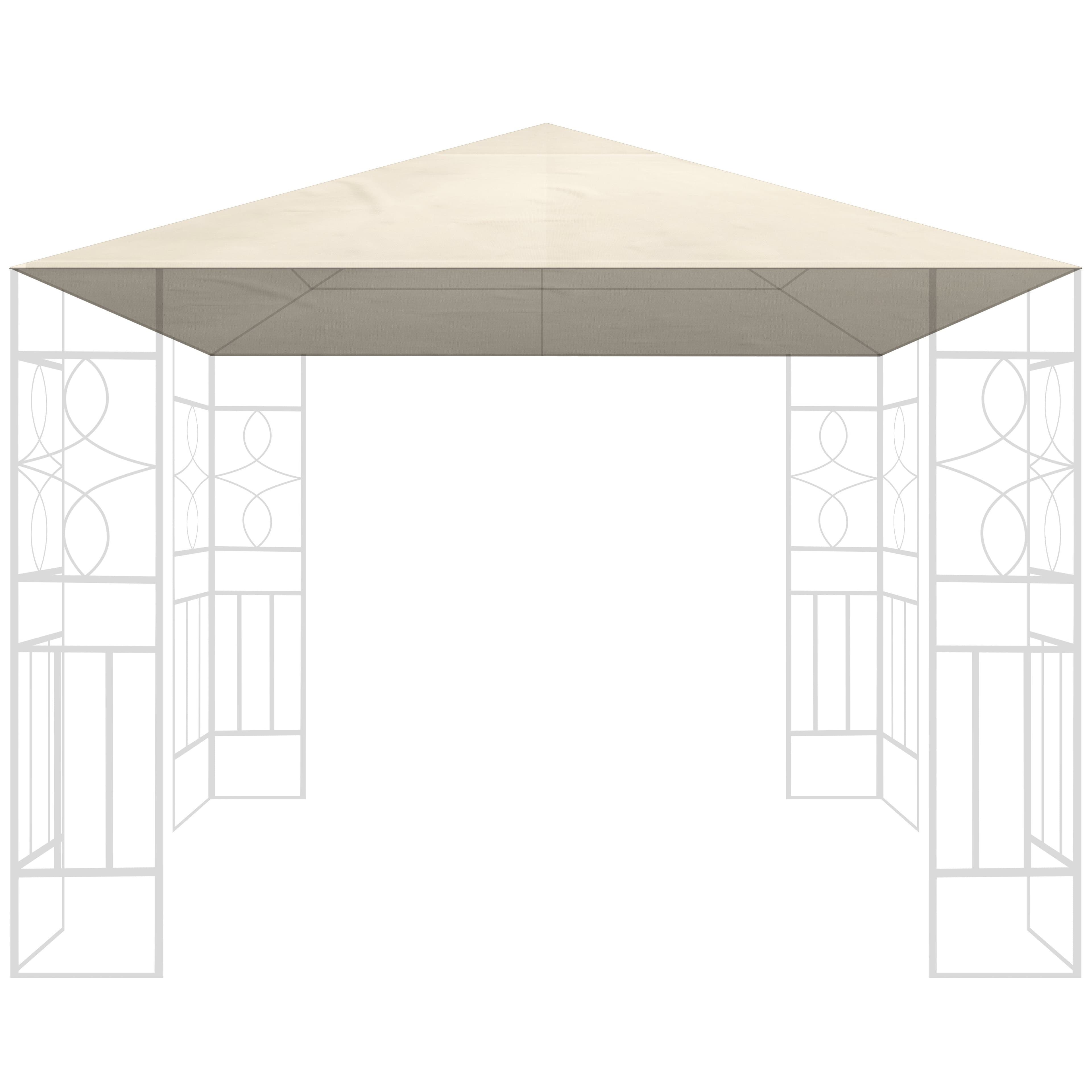 habeig Pavillon-Ersatzdach Beige PVC-Beschichtung 3x3m - Bild 2