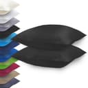 NatureMark Kissenbezüge 2er Pack Mikrofaser Schwarz 40x40 cm Bild 2