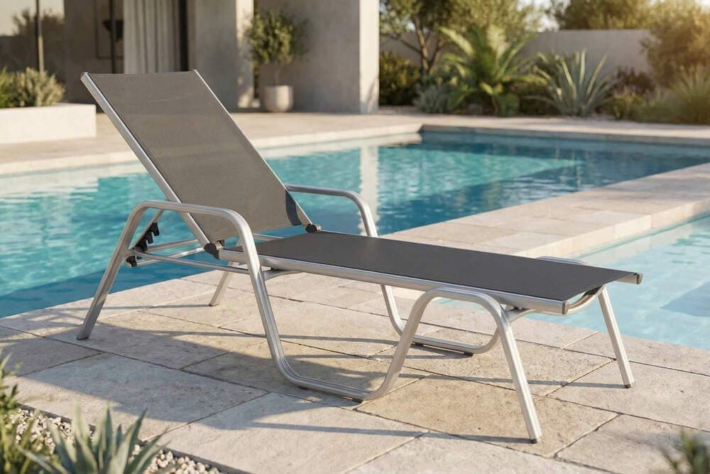 KETTLER Gartenliege Basic Plus Aluminium silber/anthrazit - Bild 2