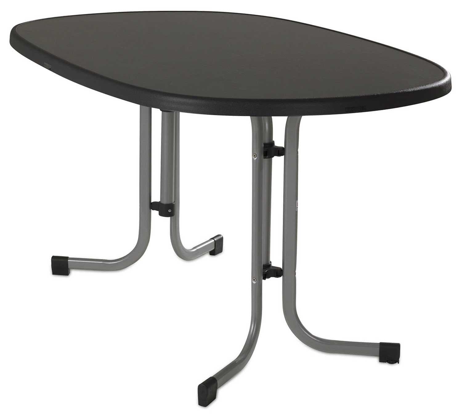 Sieger Gartenmöbel Gartentisch MECALIT Klappbar Grau Metall - Bild 2