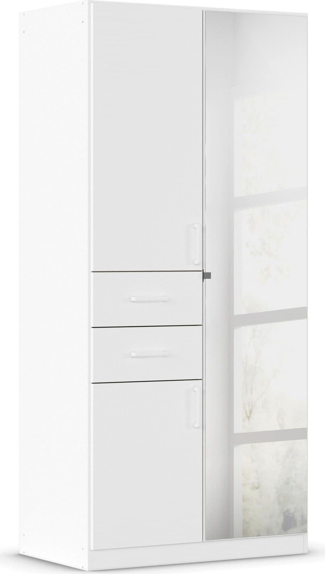 Rauch Maika Drehtürenschrank Weiß mit Schubladen - Bild 2