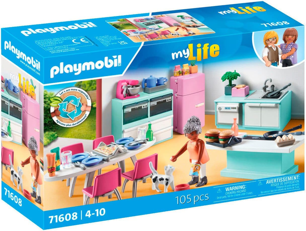 Playmobil Küche mit Essplatz (71608) - 105 Teile Bunt - Bild 2