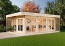 Alpholz Gardenlounge Viva B Gartenhaus 44mm Wandstärke Naturbelassen Bild 2