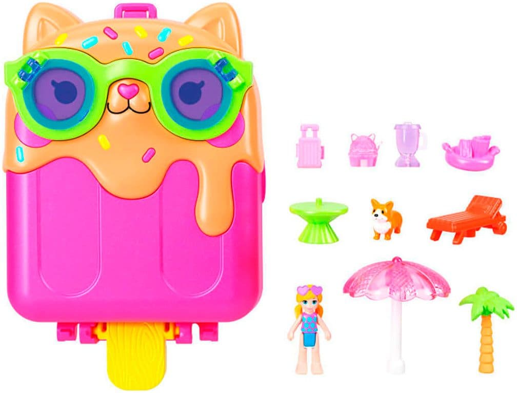 Polly Pocket Spielwelt Eis am Stiel Kätzchen Schatulle Bunt - Bild 2
