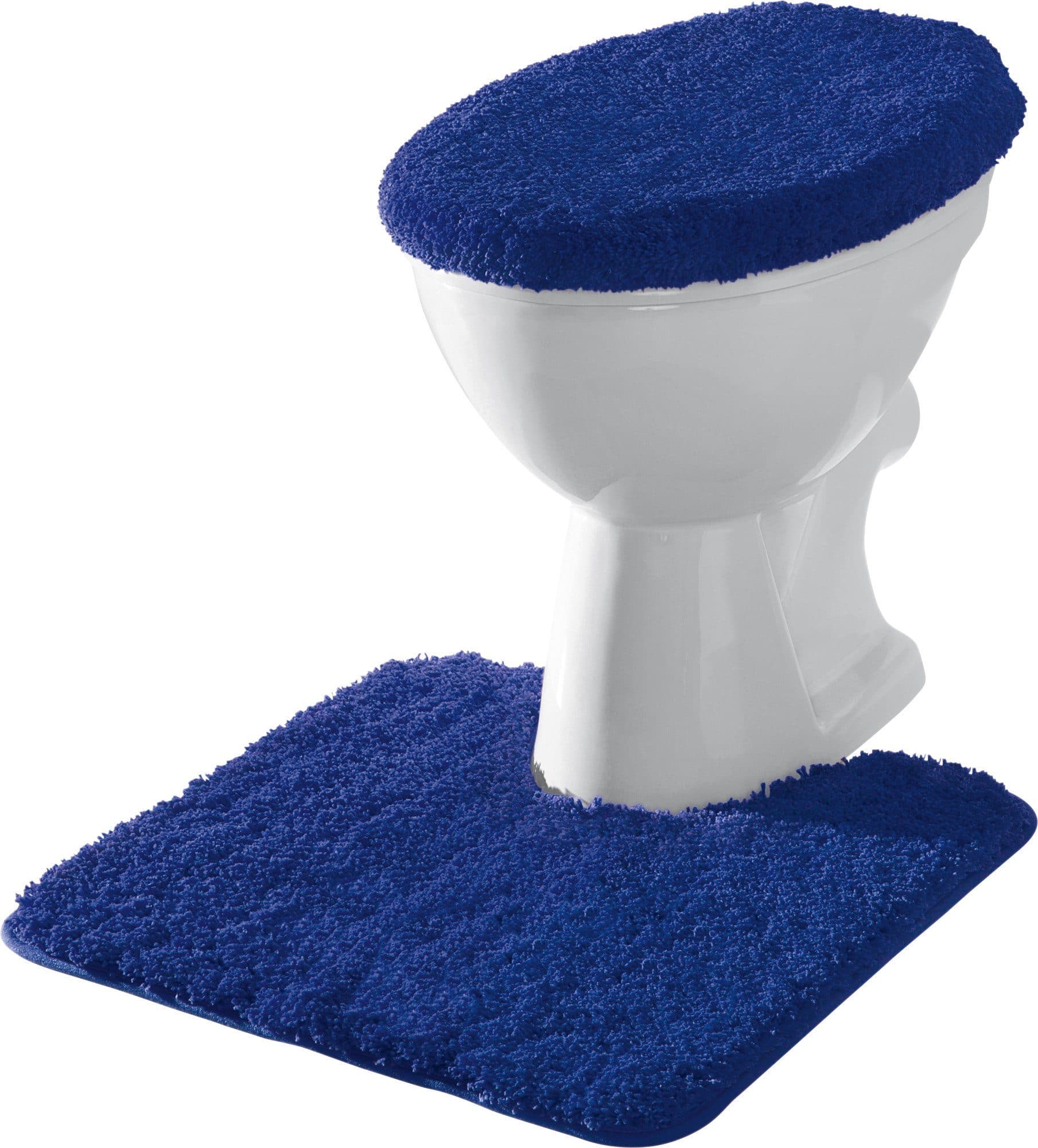 Erwin Müller Badematte Stand-WC-Set "Rhodos" 2-teilig Blau Uni - Bild 2