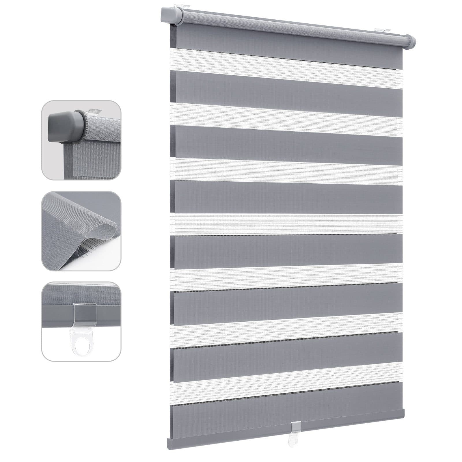 Doppelrollo Duo Rollo Schnurlos Klemmfix ohne Bohren Rollo Faltrollo, Sekey - Bild 2