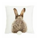Home-trends24.de Kissenhülle Hase Pompom Deko Couchkissen Bild 2