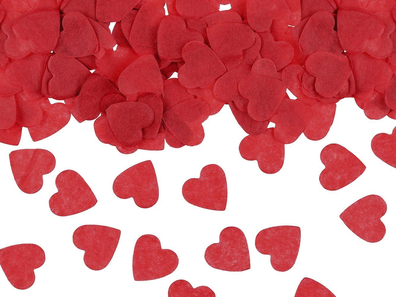 partydeco Herzkonfetti Rot 15g Seidenpapier Tischdeko - Bild 2