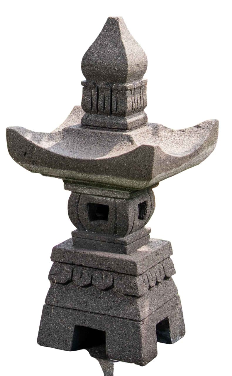 IDYL Gartenfigur Pagoda I und II, Lavastein – ein Naturprodukt mit leichten Einschüssen - Bild 2
