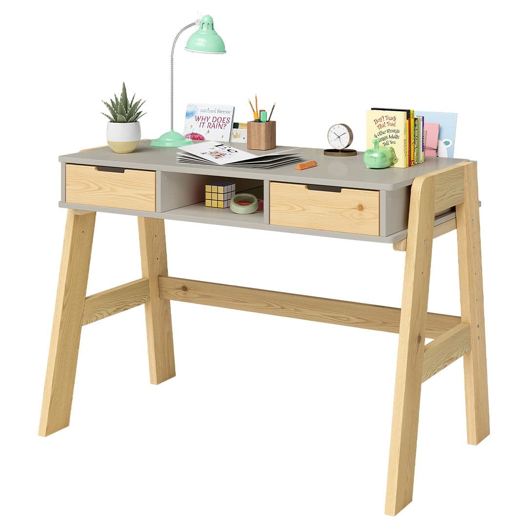 Bellabino Kinderschreibtisch Campo höhenverstellbar beige/natur - Bild 2