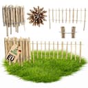 Floranica Staketenzaun Haselnuss Holz Bild 2