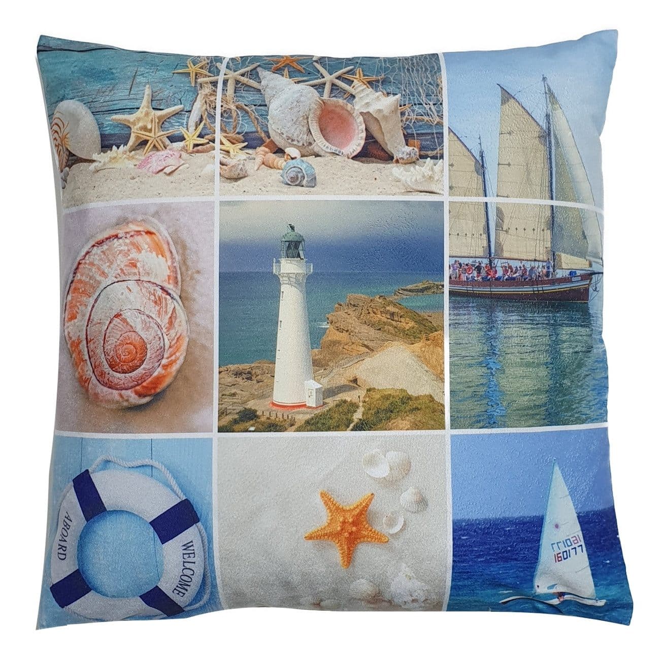 Stoffschmiede Kissenhülle Maritim Bedruckt 45x45cm Polyester - Bild 2