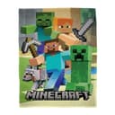 Familando Kinderdecke Minecraft XL 160x200 cm Fleece Bunt Bild 2
