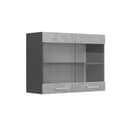 Vicco Glashängeschrank R-Line Beton Anthrazit 80 cm Bild 2