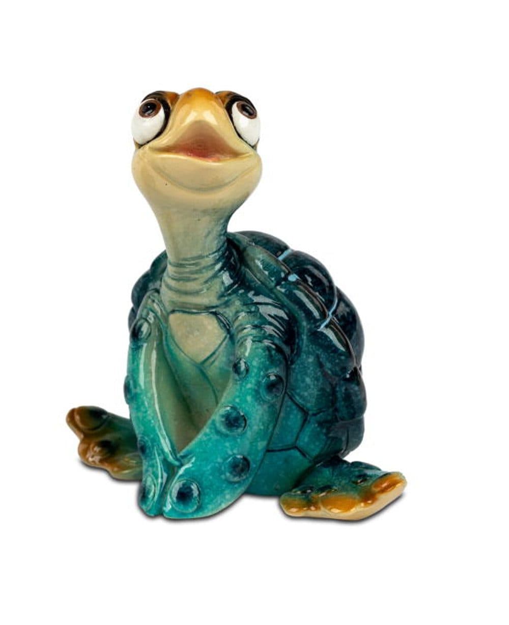 formano Dekofigur Schildkröte Harry Blau Kunststein