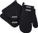 ROSS Topflappen Exclusiv Set 4-tlg. Schwarz 100% Baumwolle Bild 2
