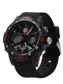 FC Bayern München Wecker Digitaluhr Armbanduhr Kinder Schwarz Bild 2