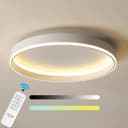 Ailiebe Design LED Deckenleuchte 40cm, 3800lm, dimmbar, mit Fernbedienung, LED fest integriert, modernes Design, Memory Funktion, CRI>80 Bild 2