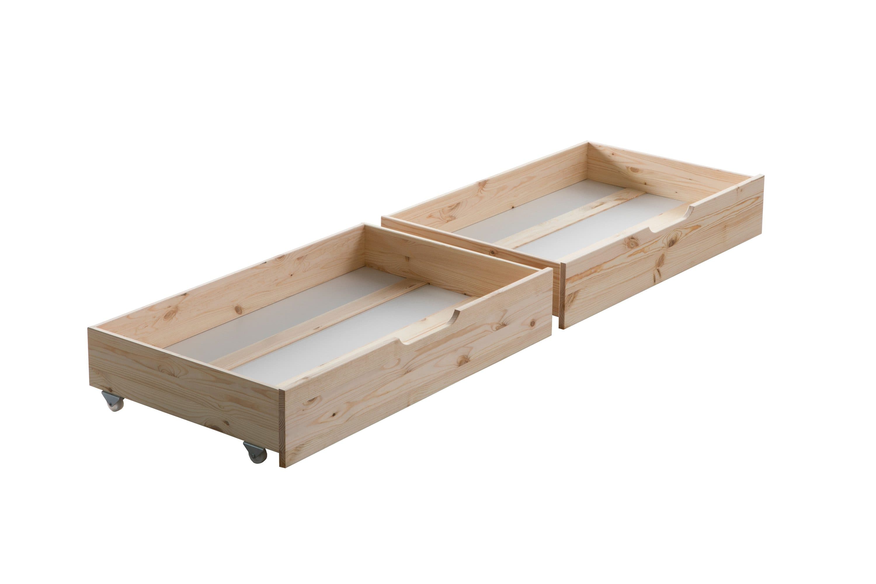 Ticaa Bettschubkasten Set mit Zusatzbett inkl. Rollrost