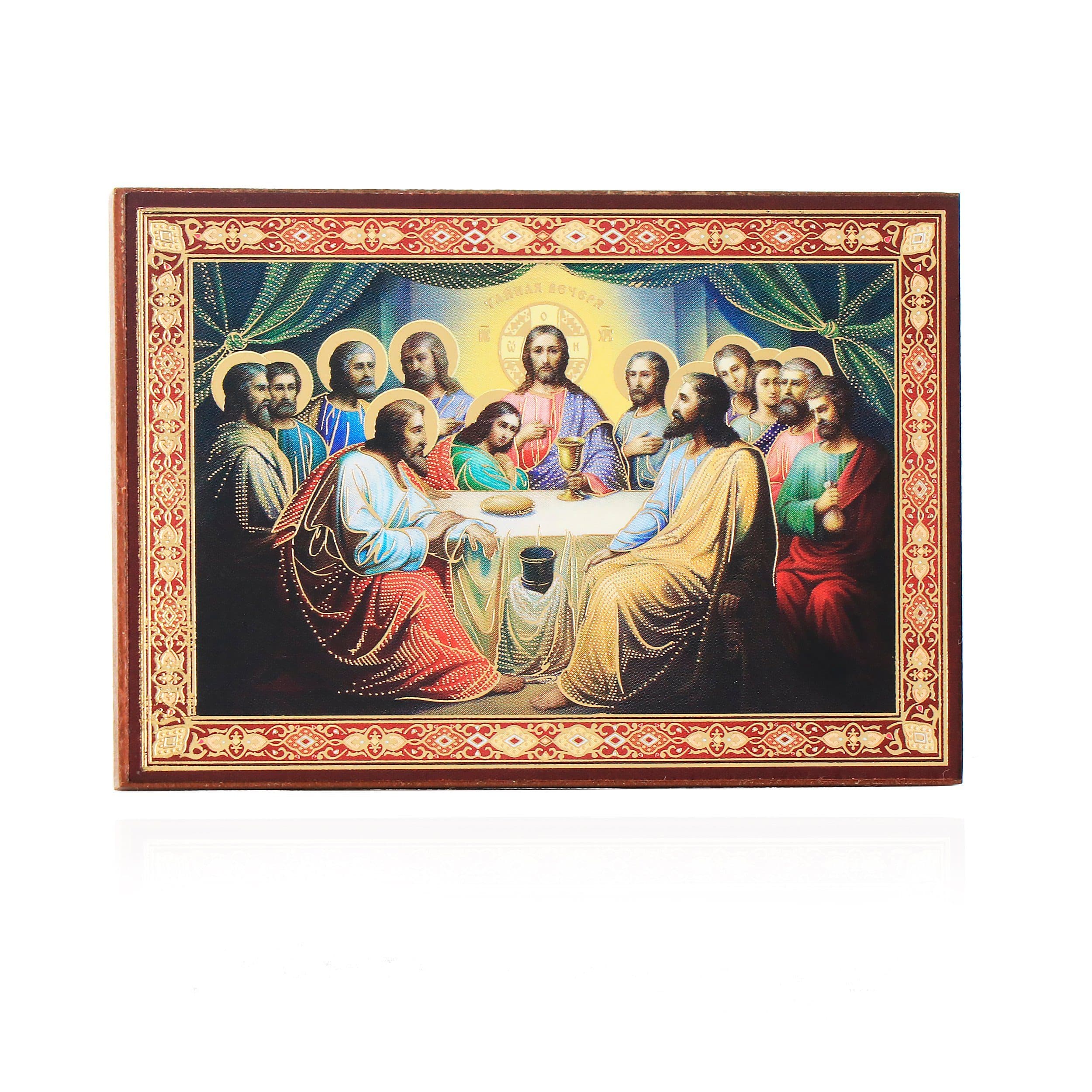NKlaus Bild Das Letzte Abendmahl Holz Ikone 6x8cm