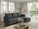 DOREL HOME Ecksofa LINDHUS L-Form Anthrazit mit Stauraum Bild 2