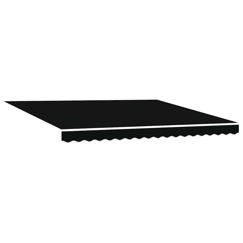 vidaXL Markisenersatzstoff Schwarz 4 x 3 m Polyester - Bild 2