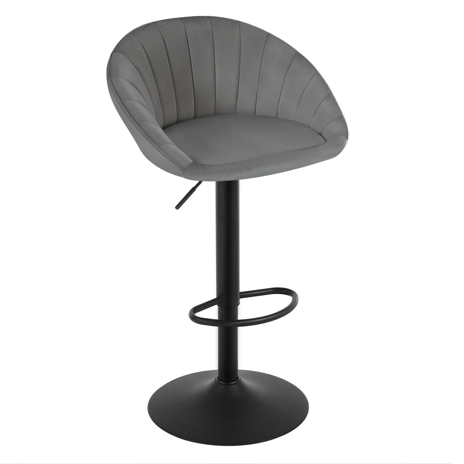 Woltu Barhocker höhenverstellbar Samt Ergonomisch mit Rückenlehne - Bild 2