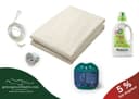 geborgenschlafen Erdungslaken Set 1 Basis Bio-Baumwolle mit Silberfäden Bild 2