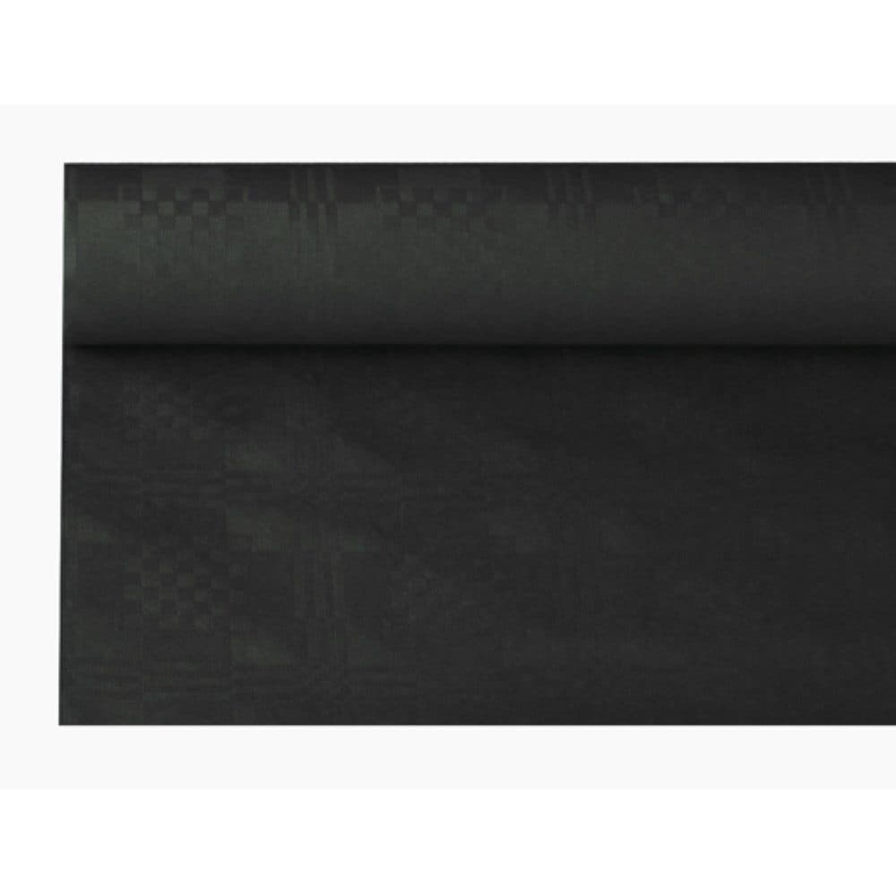 PAPSTAR Papiertischtuch Schwarz mit Damastprägung - Bild 2