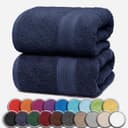 NatureMark Saunatuch 80x200cm Baumwolle 2er-Pack Navy Blau Bild 2