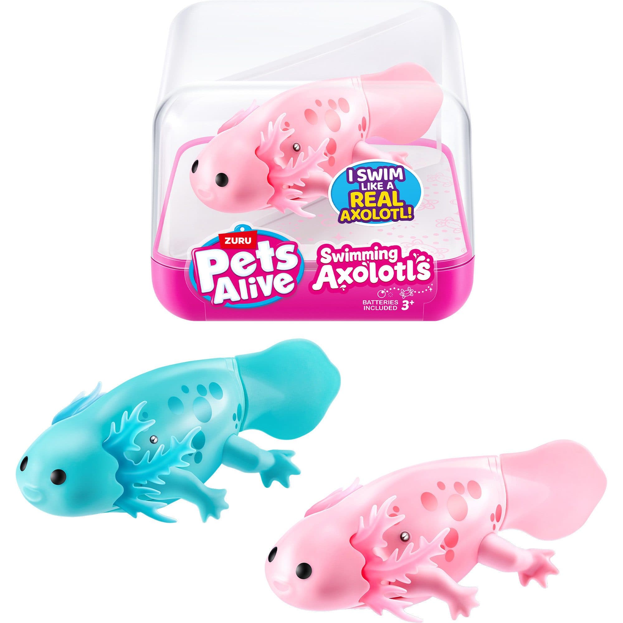 ZURU Pets Alive Swimming Axolotl - Wasseraktivierte Spielfigur - Bild 2