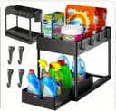 Realb2b Ablageregal Organizer Regal 2-stufig mit Schublade, Haken & Becherhalter Bild 2