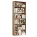Homfa Bücherregal Standregal Büroregal Raumteiler 6 Fächer Weiß Bild 2