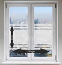 INDIGOS UG Fensterfolie FrostLine Satiniert Sichtschutz für Dusche & Bad Bild 2