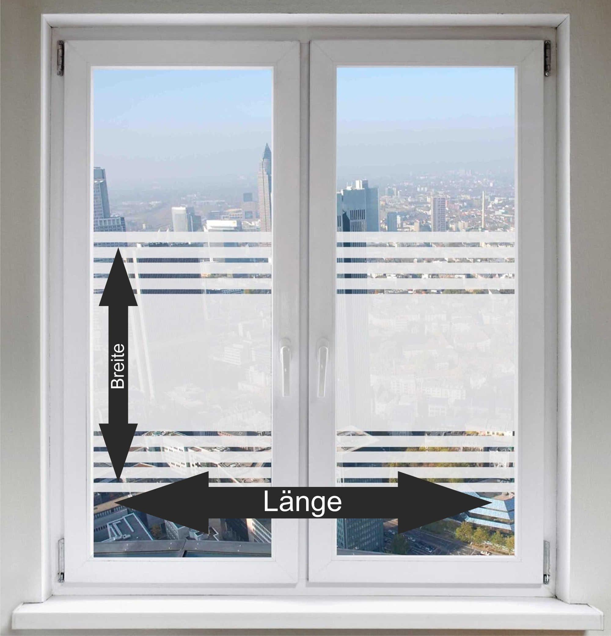 INDIGOS UG Fensterfolie FrostLine Satiniert Sichtschutz für Dusche & Bad - Bild 2