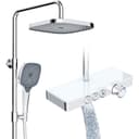 Rainsworth Duschsystem mit Thermostat und Glasablage Chrom Bild 2