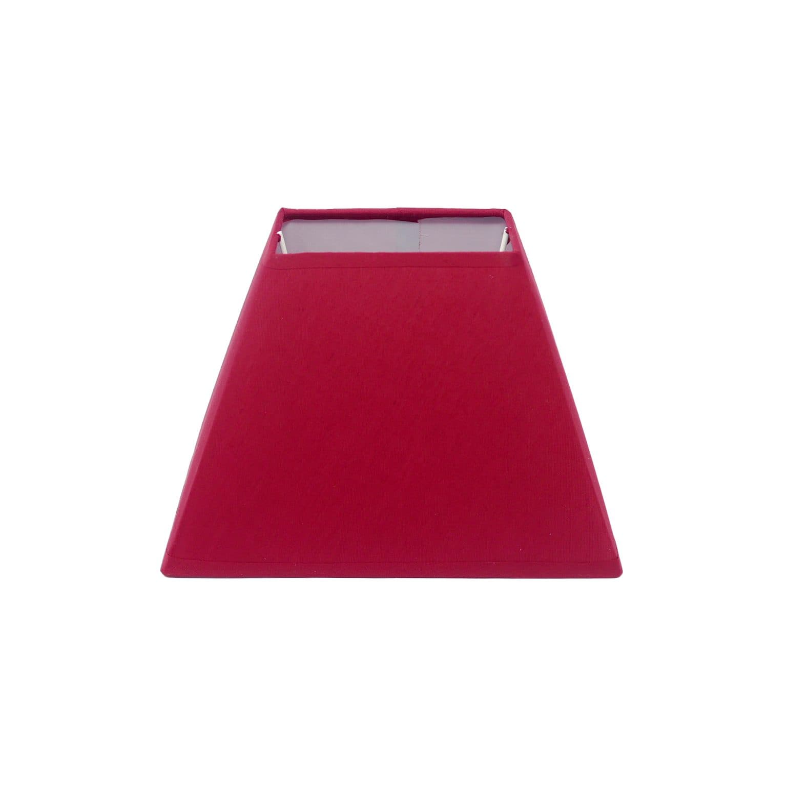 B&S Lampenschirm Stoff Rot Trapez E14/E27