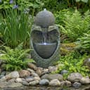 Köhko Gartenbrunnen Steinquell Aura mit LED Bild 2