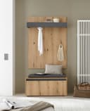 Home affaire Garderoben-Set GIRON/CiTY mit Schuhbank Eiche Evoke Bild 2