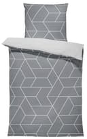 One Home Bettwäsche Mikrofaser Grau Geometrisch Modern Bild 2