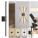 MUPOO LED Wandleuchte Kabellos Dimmbar 3000-6000K Gold/Schwarz Bild 2
