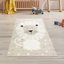 TeppichHome24 Kinderteppich Löwenmuster Beige 3D-Effekt Bild 2