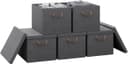 Woltu Aufbewahrungsbox Set 5 St. Grau Faltbar mit Deckel Bild 2