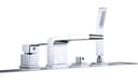 Bernstein Wannenarmatur 6080 4-Loch Wasserfall-Badewannenarmatur Bild 2