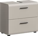 Welltime Waschbeckenunterschrank FLORENZ 60cm 2 Schubladen Schwarz Kaschmir Bild 2
