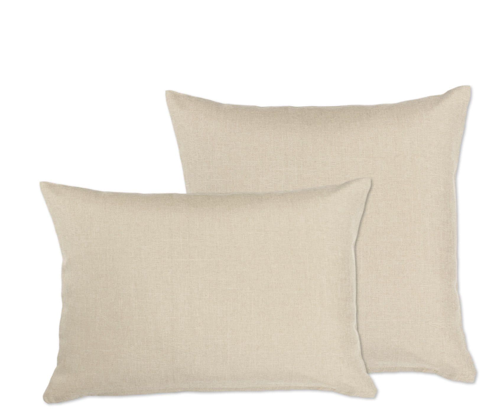 Beautex Kissenhüllen Leinen Optik Sand (2 Stück) - Bild 2